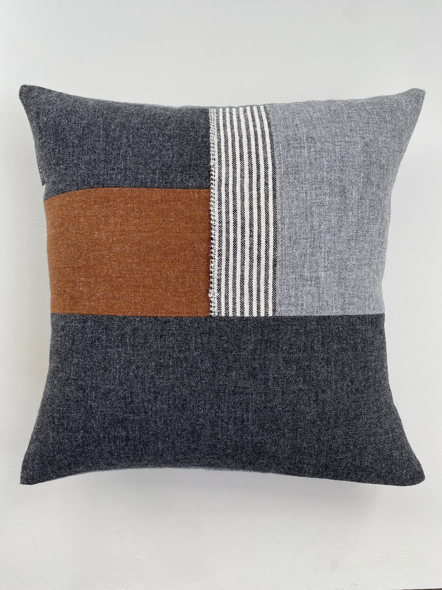 Toffee, stripe, dark and light grey Blockwork