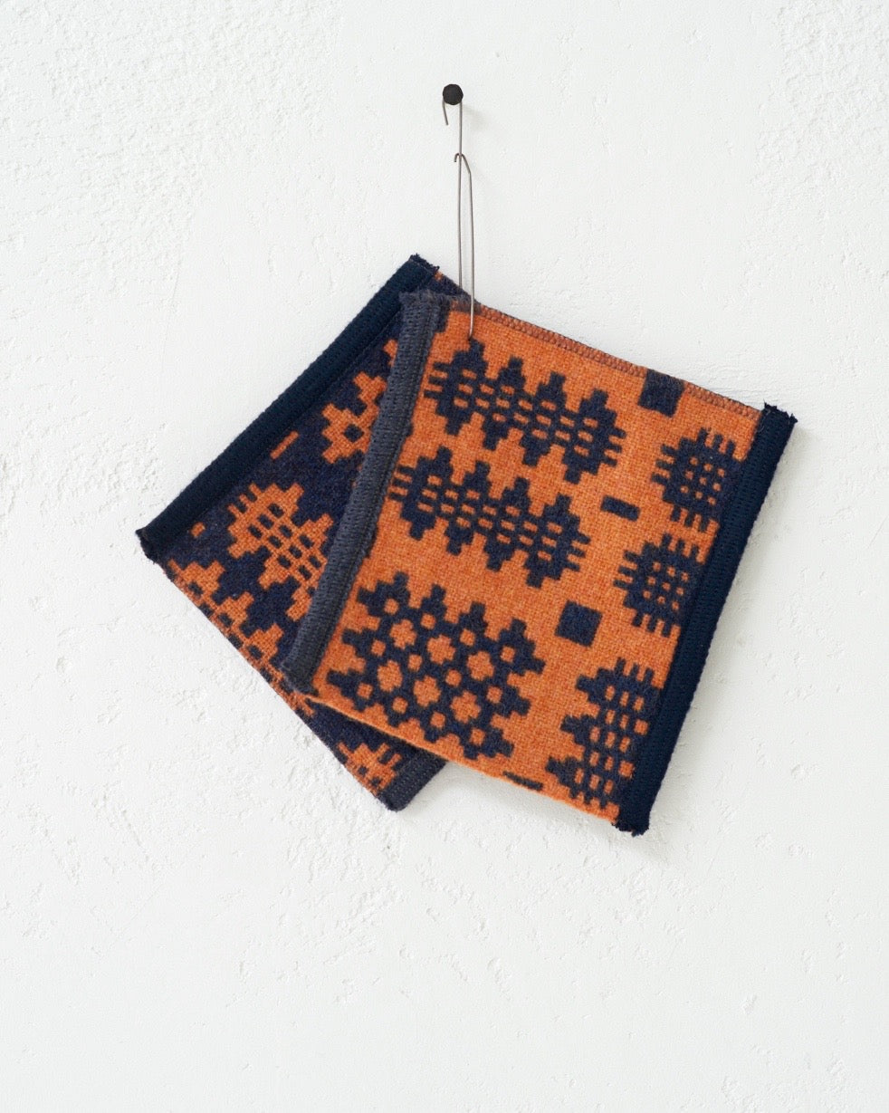 Clementine & Navy - Child Poncho
