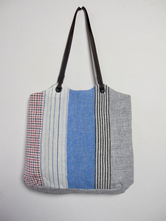 Blockwork Tote Bag - shirting I