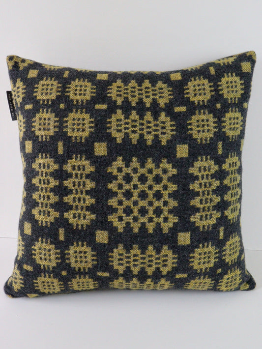 Slate & Marigold Tapestry Cushion - 18"