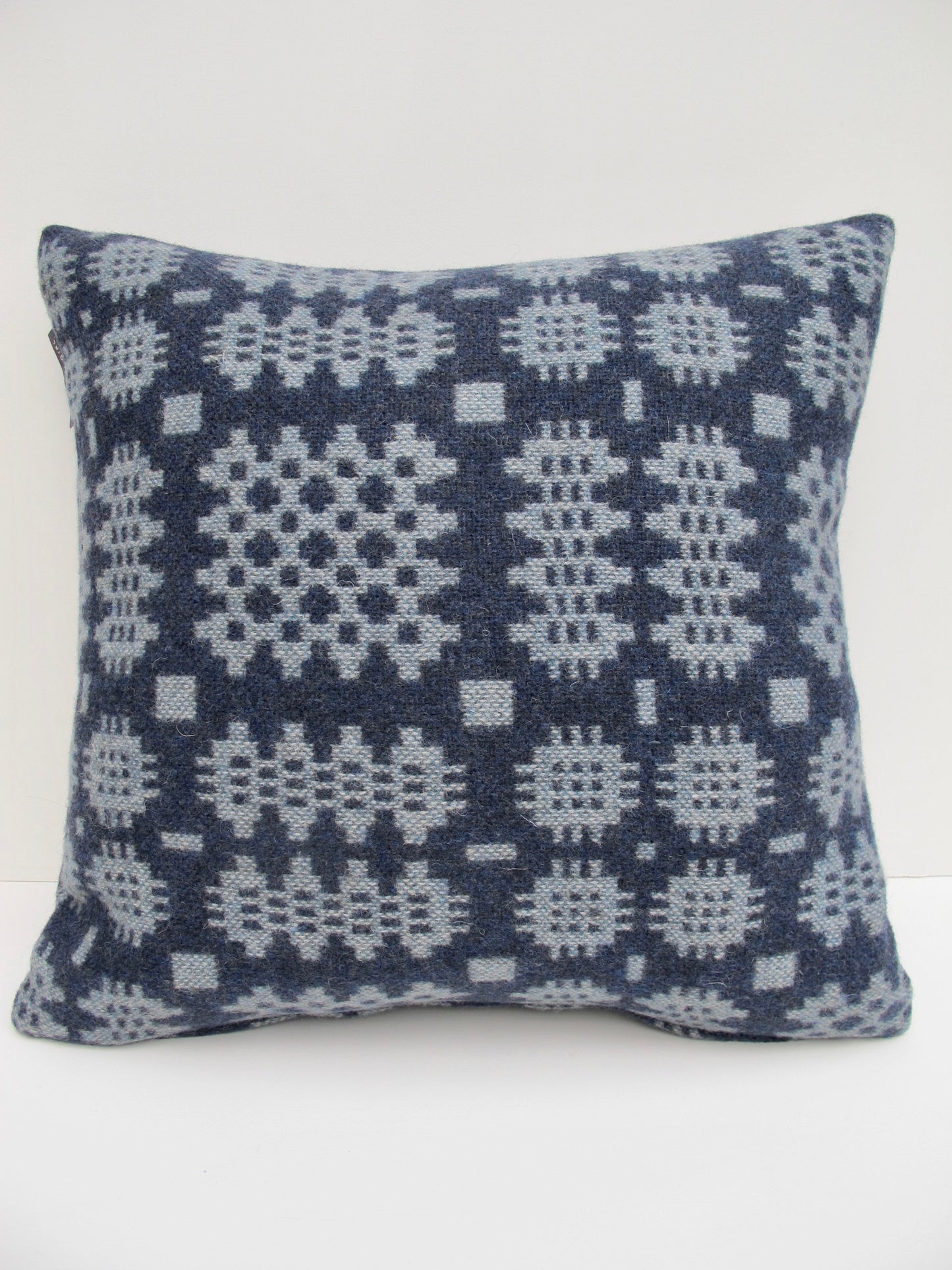 Indigo Blue & Aqua Cushion - 18"