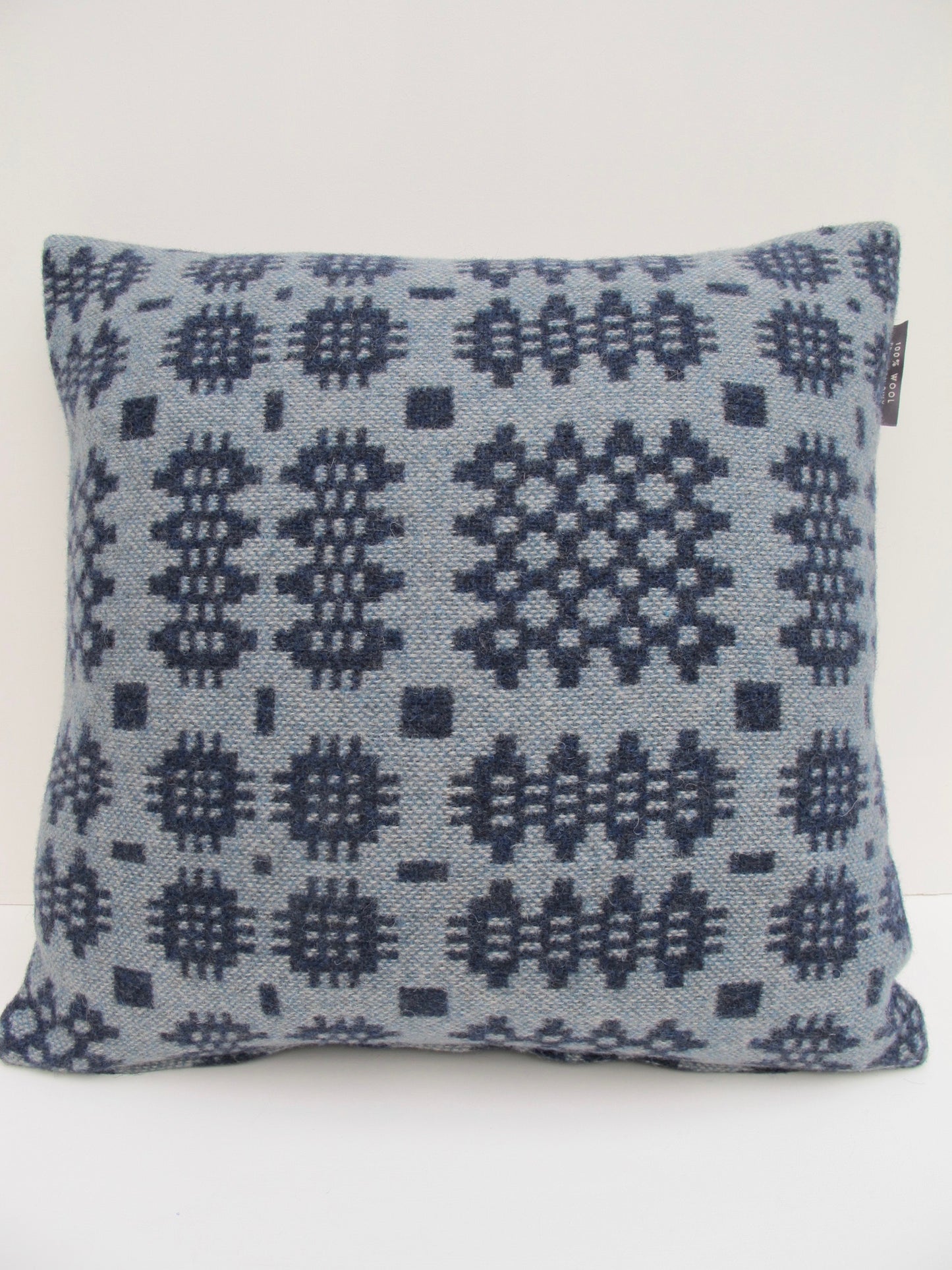 Indigo Blue & Aqua Cushion - 18"