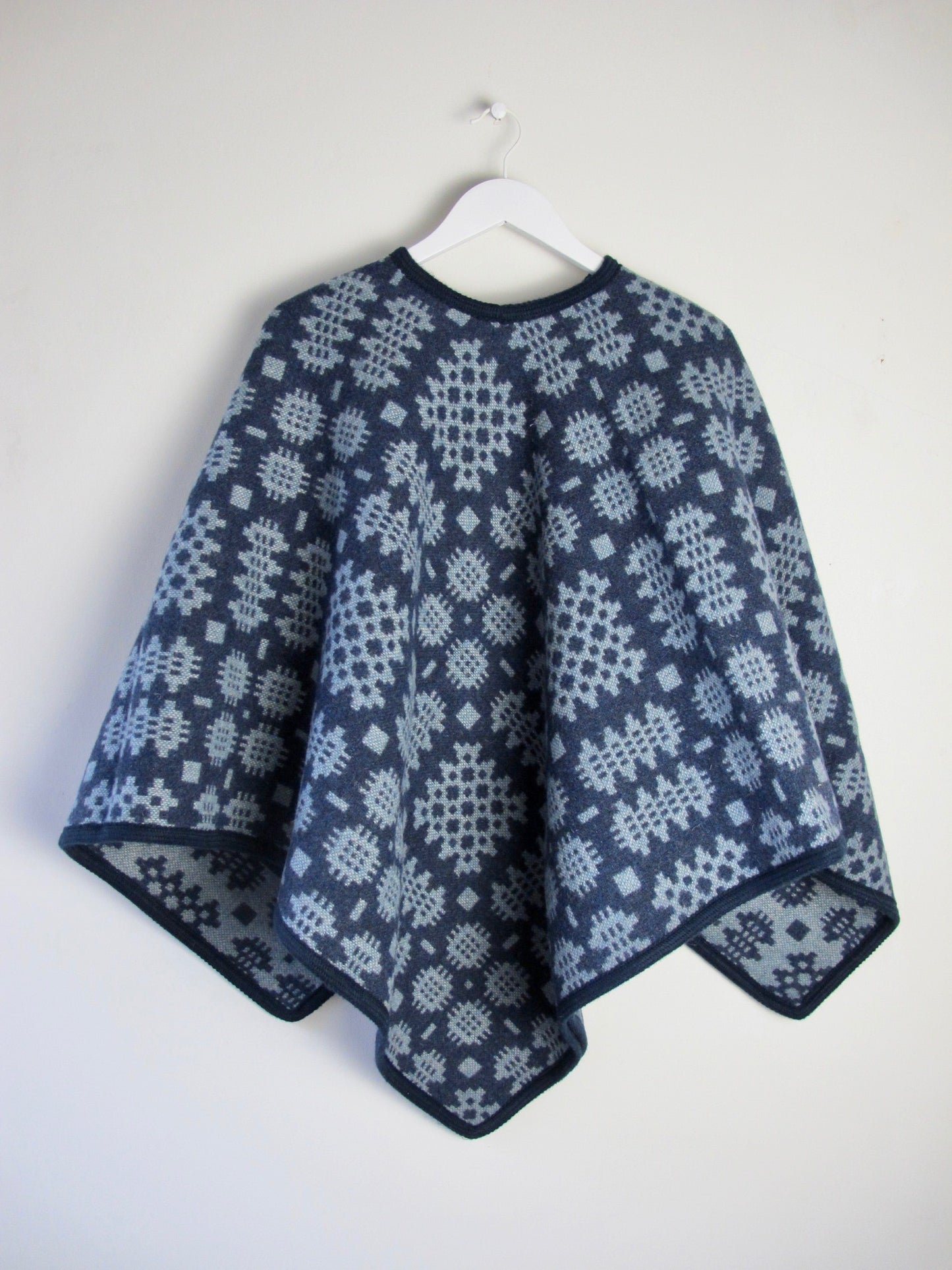 Indigo Blue & Aqua - Adult Poncho