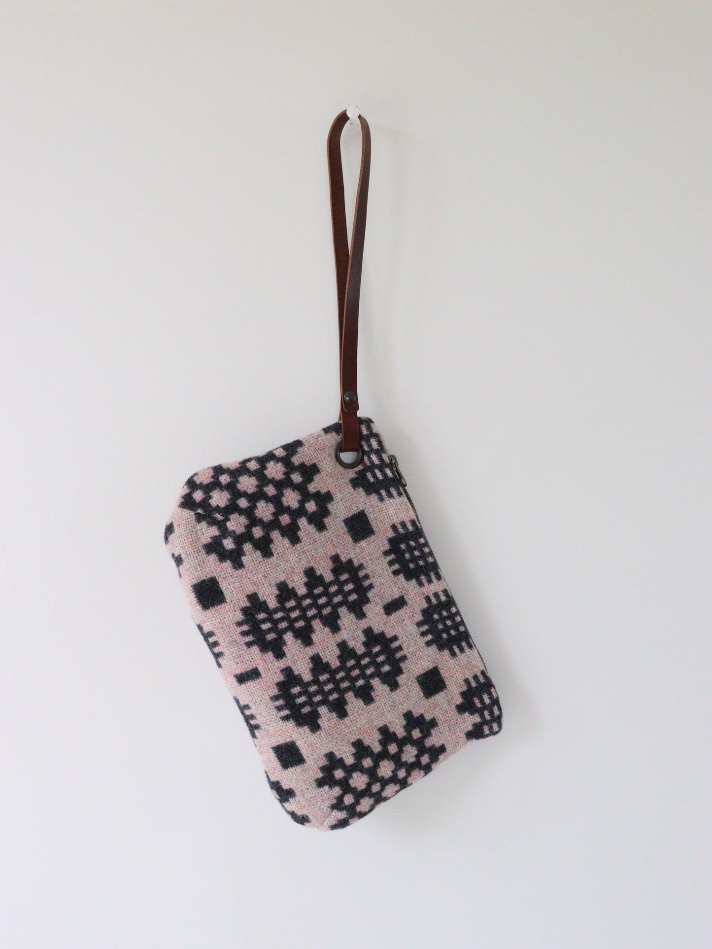 Graphite & Blush Pink II Wristlet Bag