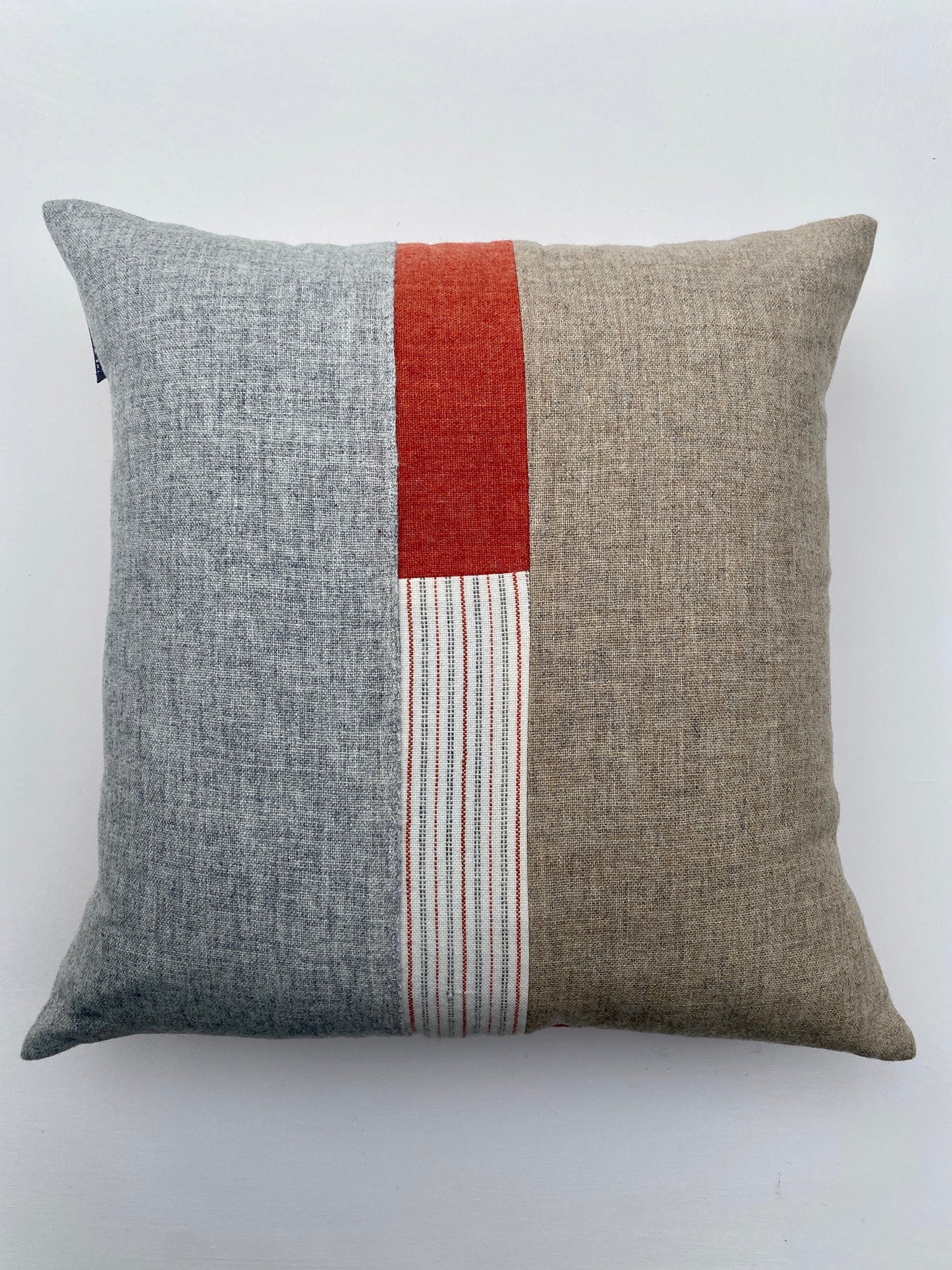 Straw, Grey, Seville & Natural Stripe Patchwork