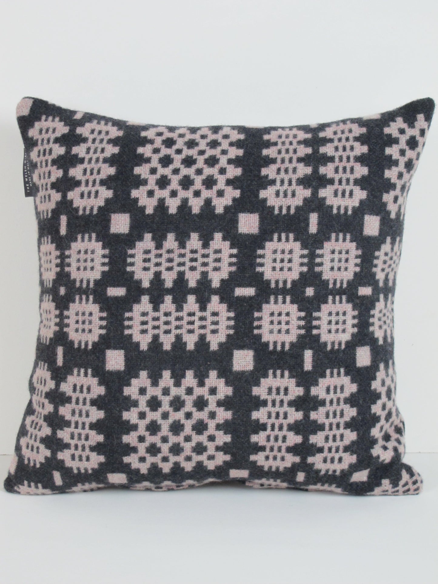 Graphite & Blush Cushion - 18"