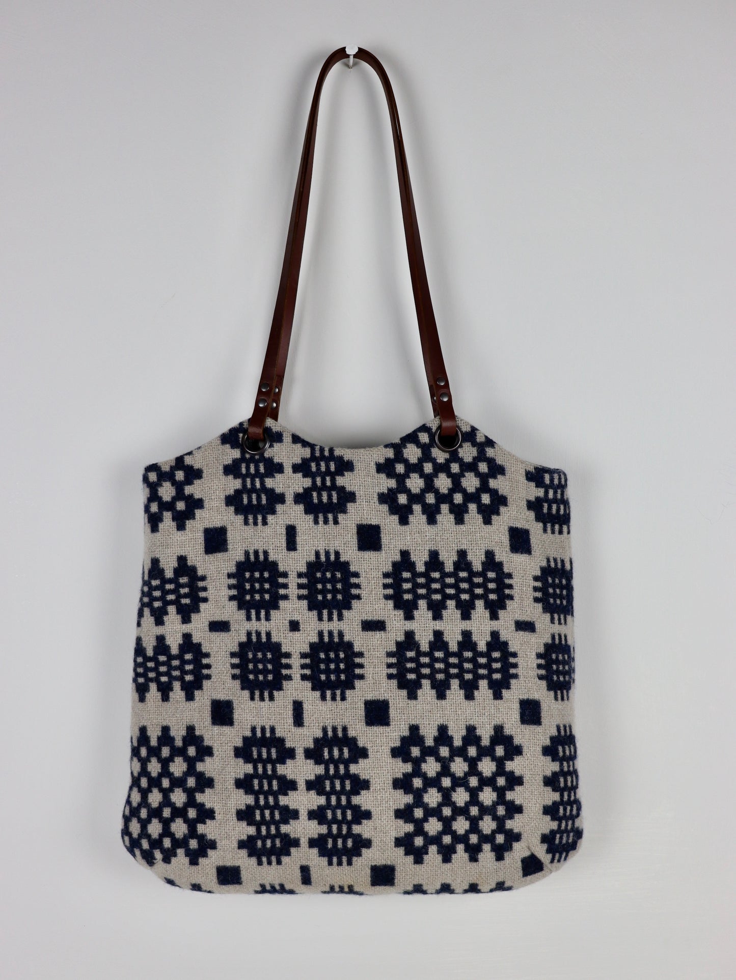 Tapestry Tote - Indigo & Oat II