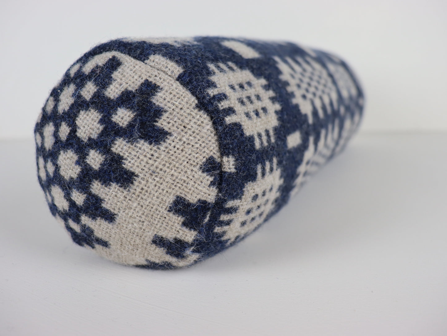 Indigo & Oat I Bolster Cushion