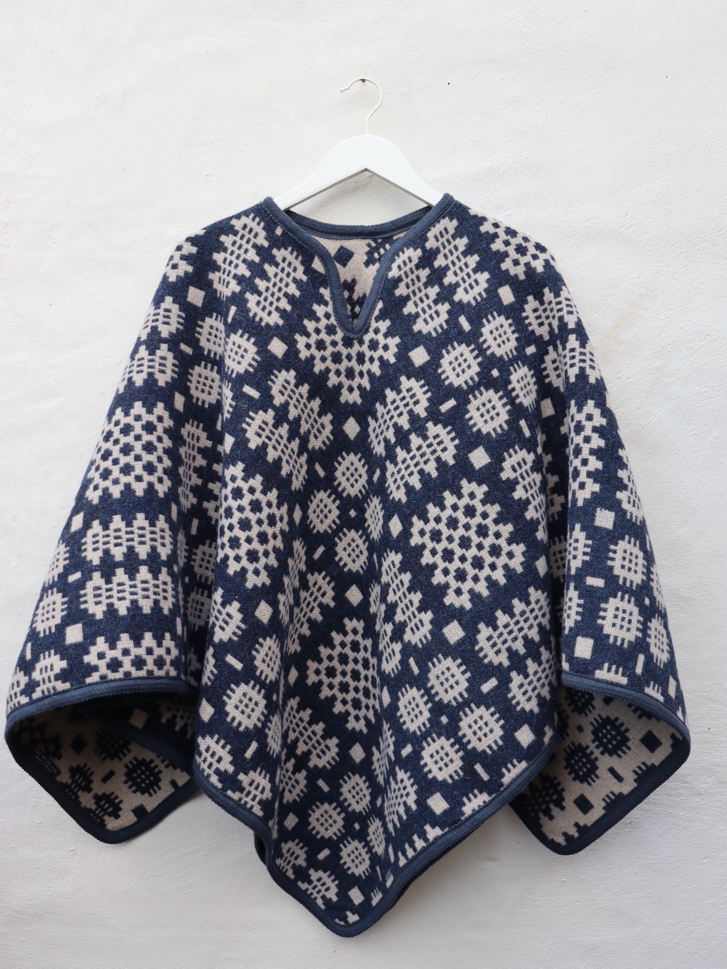 Indigo & Oat Adult Poncho