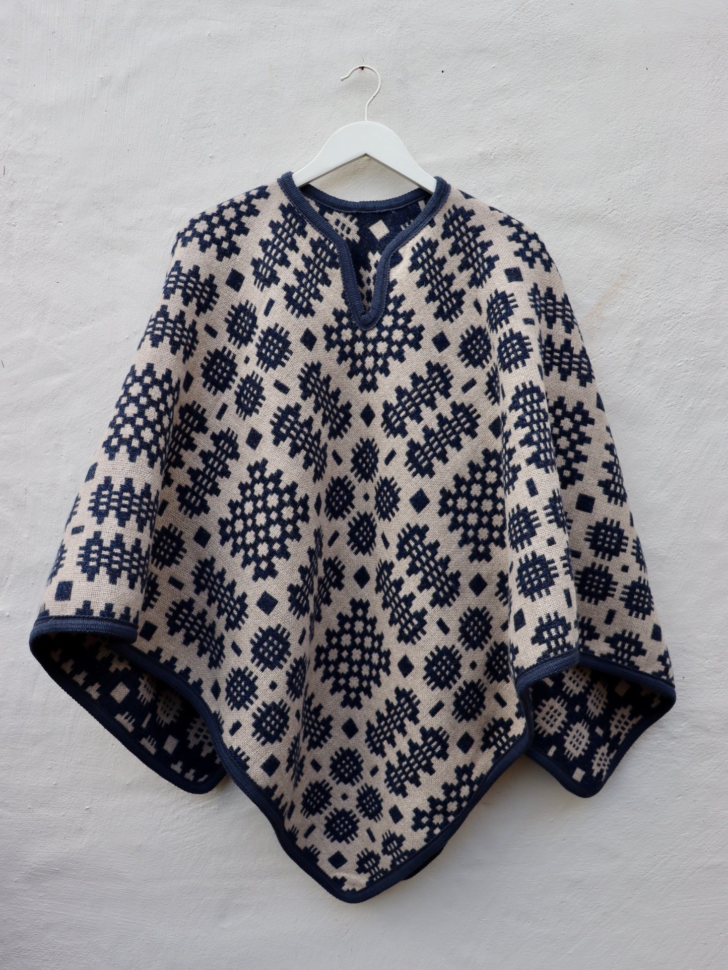 Indigo & Oat Adult Poncho