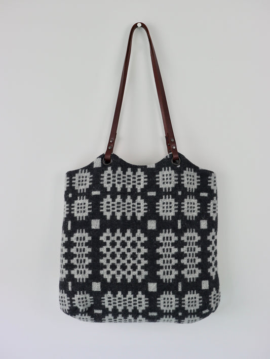 Tapestry Tote - Coal & Cloud I