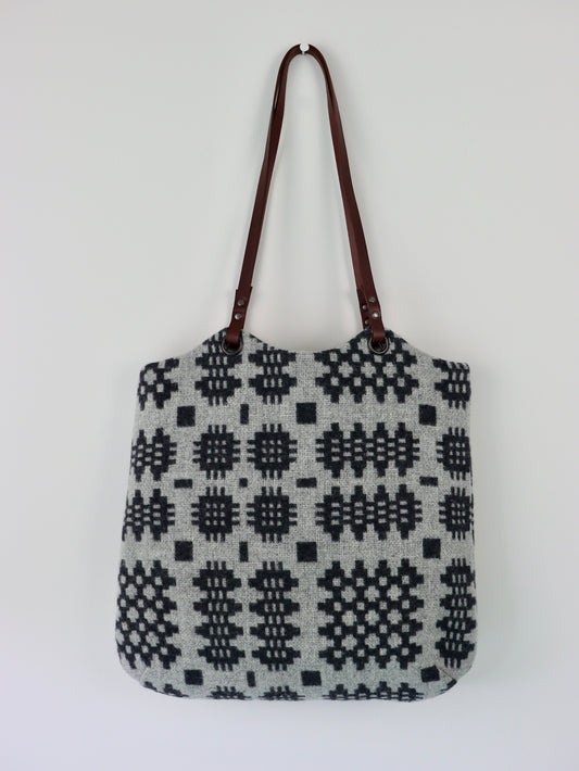 Tapestry Tote - Coal & Cloud II