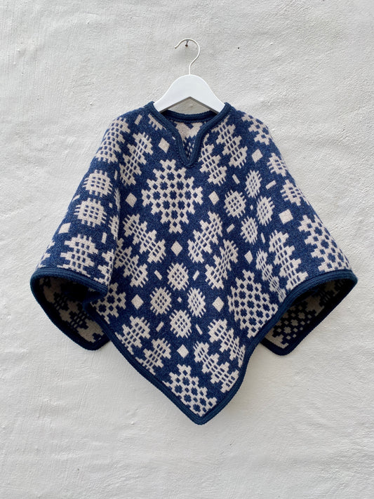 Indigo & Oat - Child Poncho