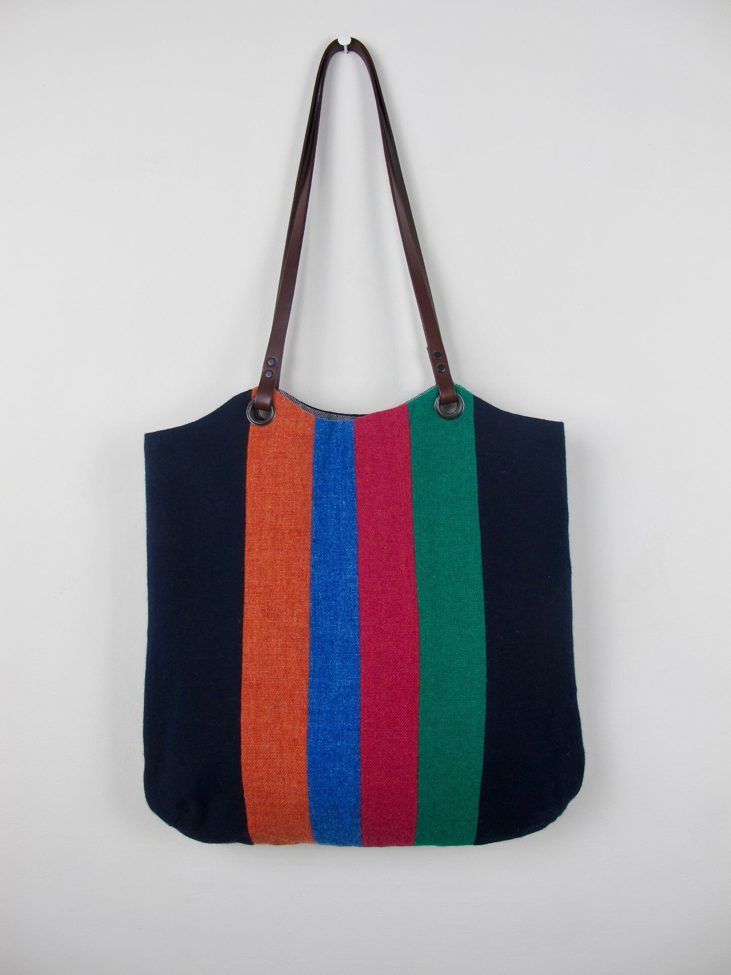 Patchwork Tote Bag - old school navy III