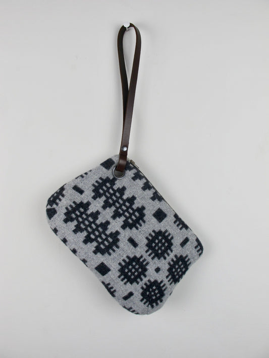 Graphite & Silver Grey II Wristlet Bag