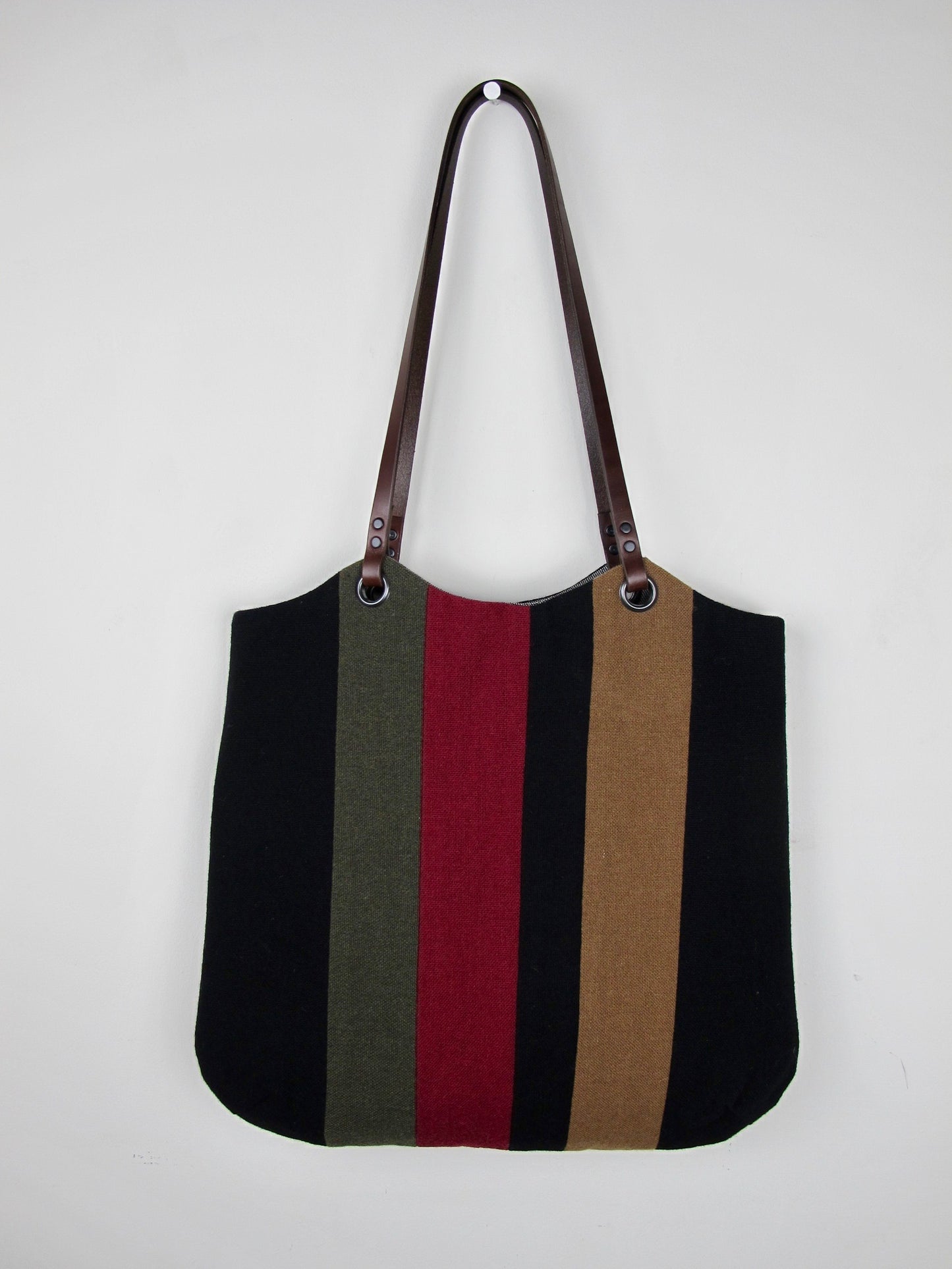 Patchwork Tote Bag - old school black I