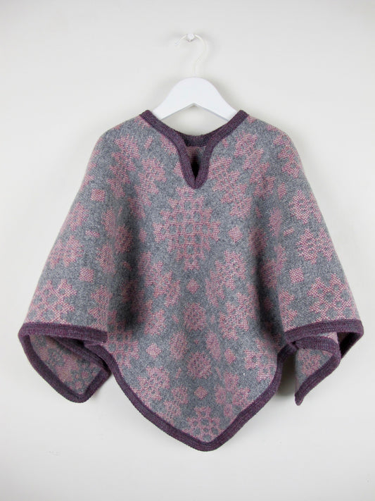 Vintage Berry - Child Poncho