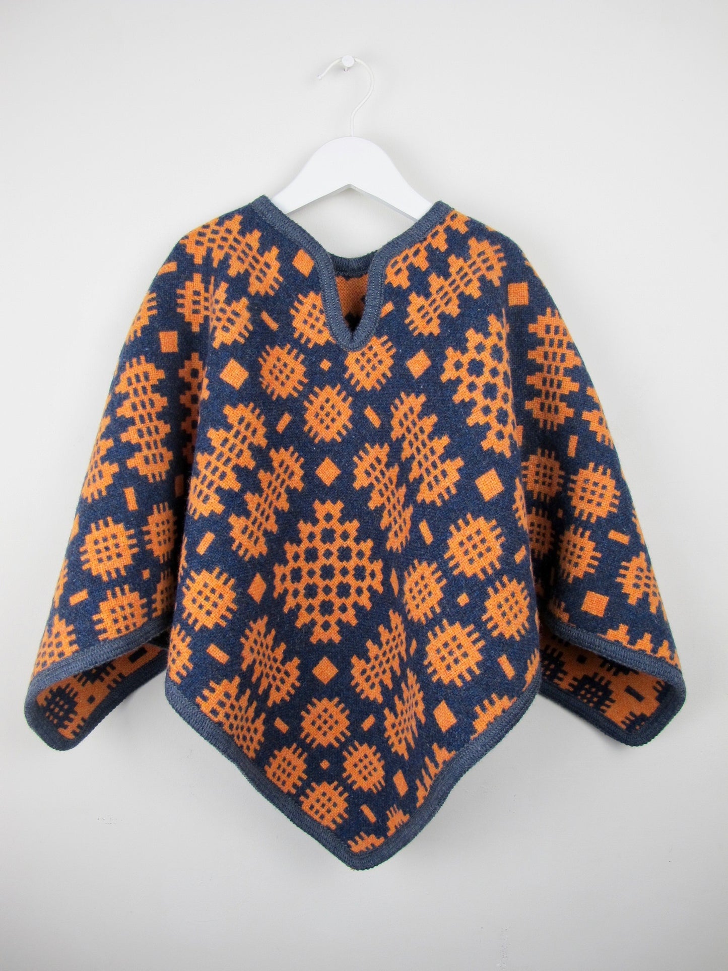 Clementine & Navy - Child Poncho