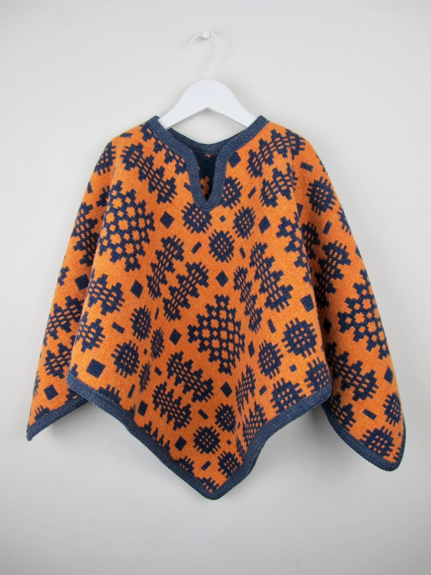 Clementine & Navy - Child Poncho