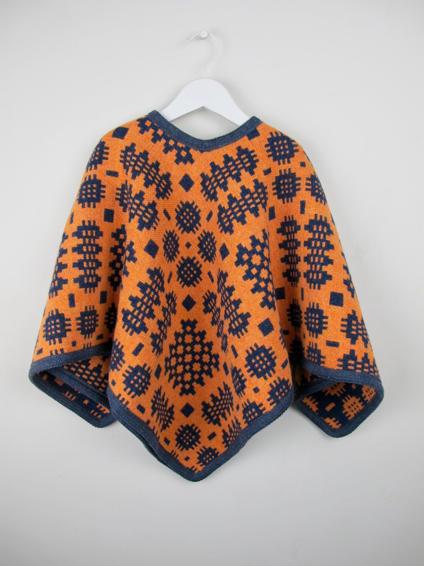 Clementine & Navy - Child Poncho