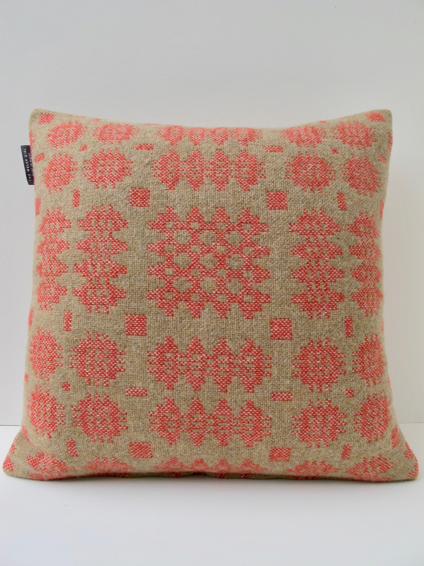 Sand and Coral Tapestry Cushion - 18"